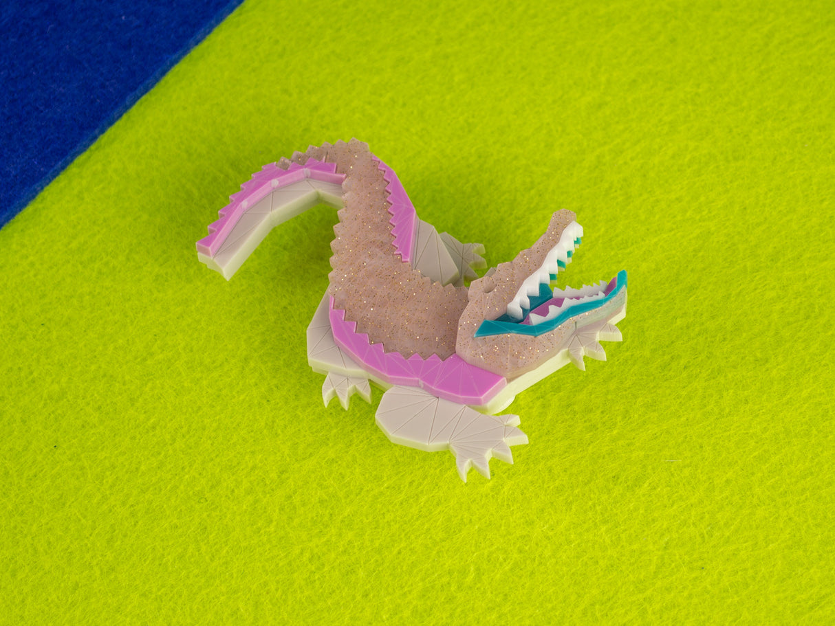 Crocodile Brooch - Miami Sound Machine