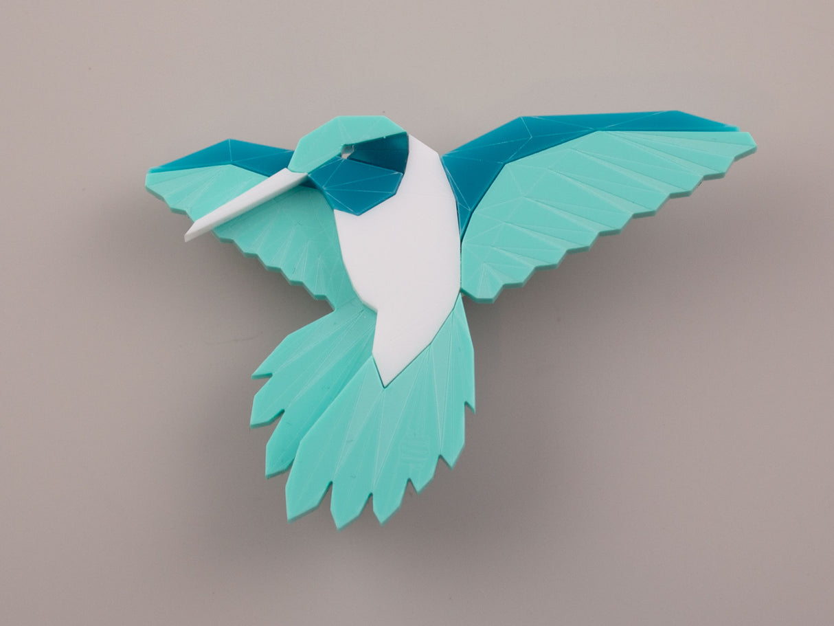 Hummingbird Brooch - Marina