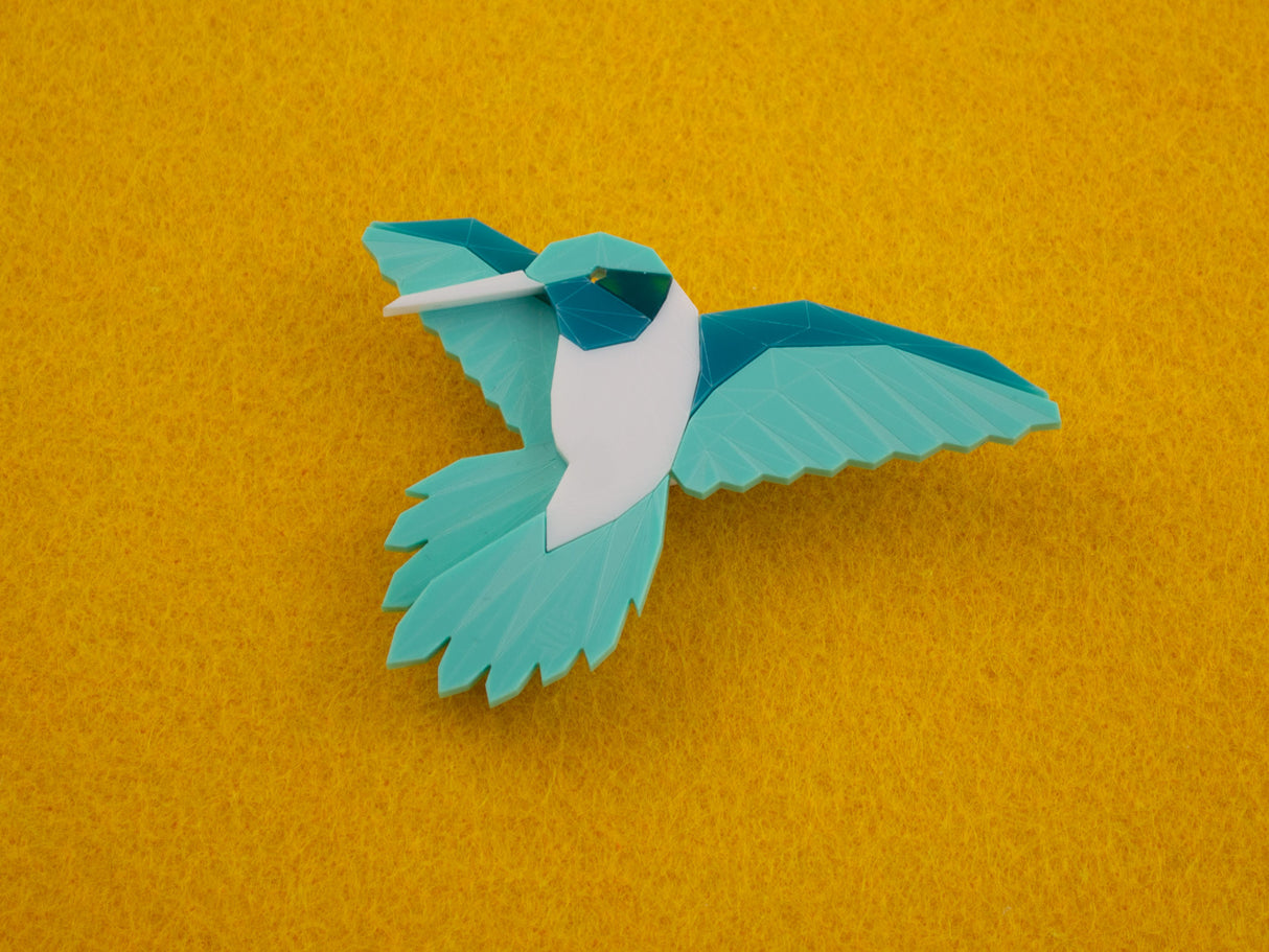 Hummingbird Brooch - Marina