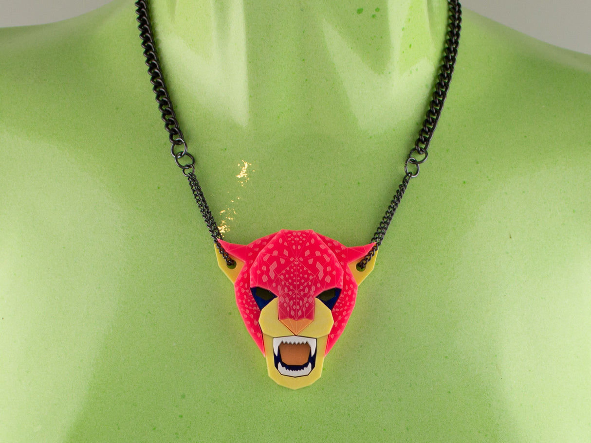 Jaguar Head Necklace - Comet