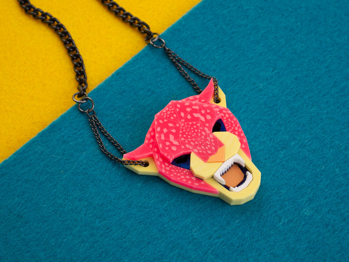 Jaguar Head Necklace - Comet