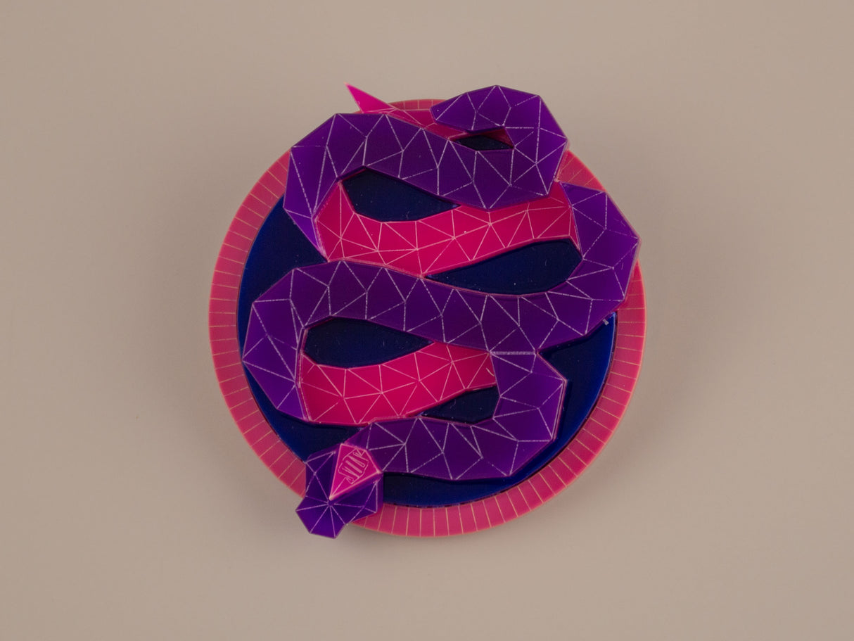 Snake Brooch - Nightcrawler