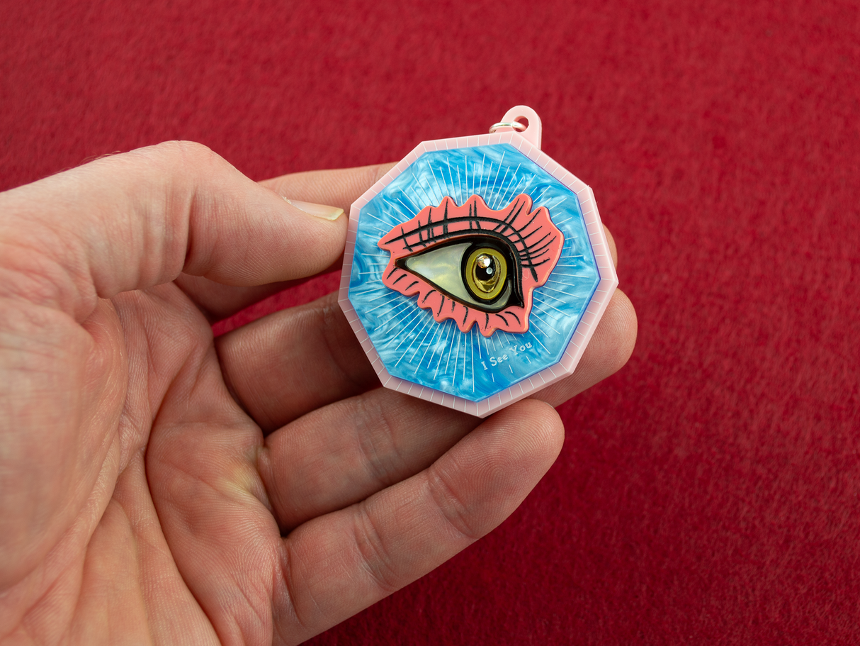 ‘I See You’ Pendant - Sky Blue