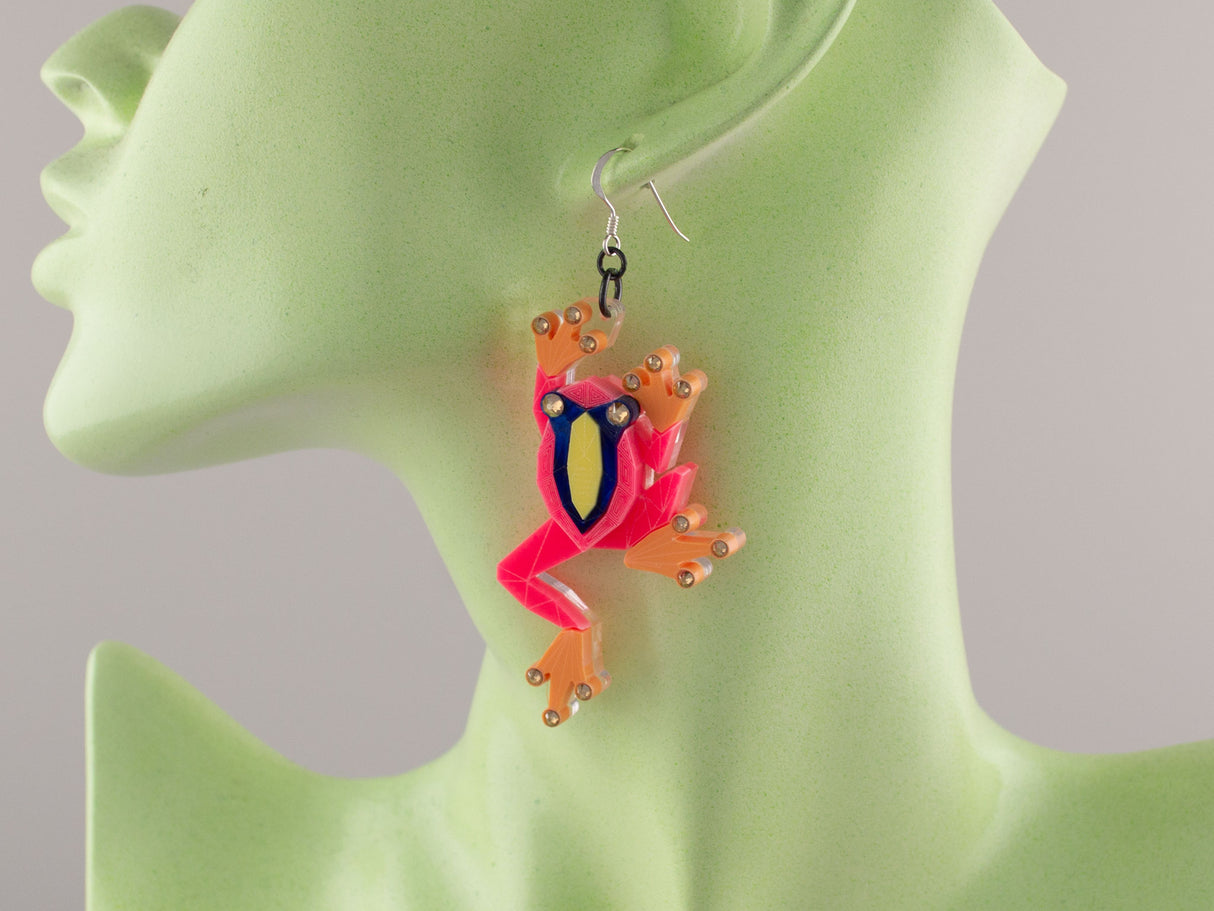 Tree Frog Earrings - Comet