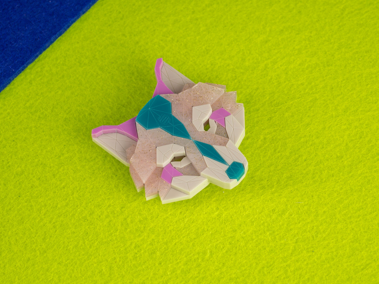 Wolf Head Brooch - Miami Sound Machine