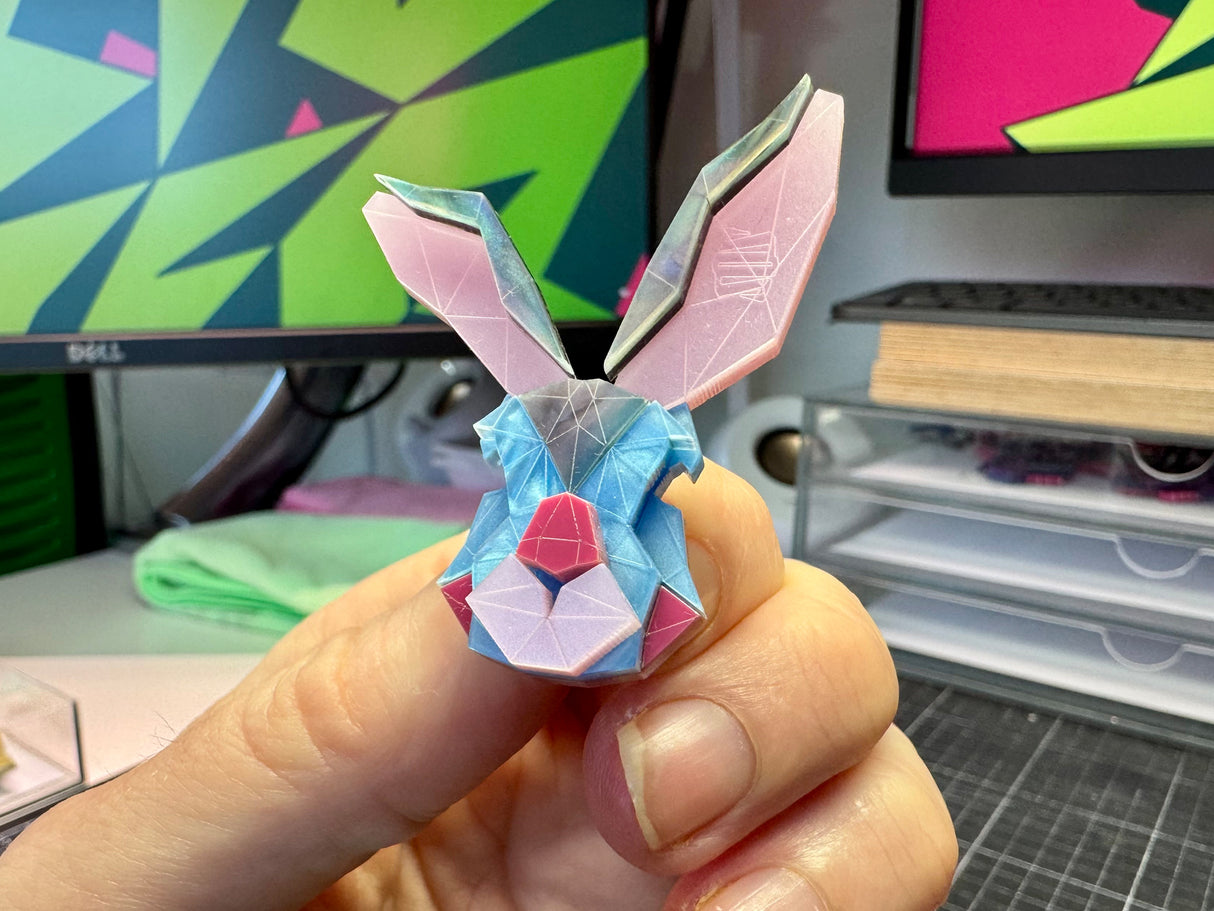 Bunny Brooch - Water Lilies