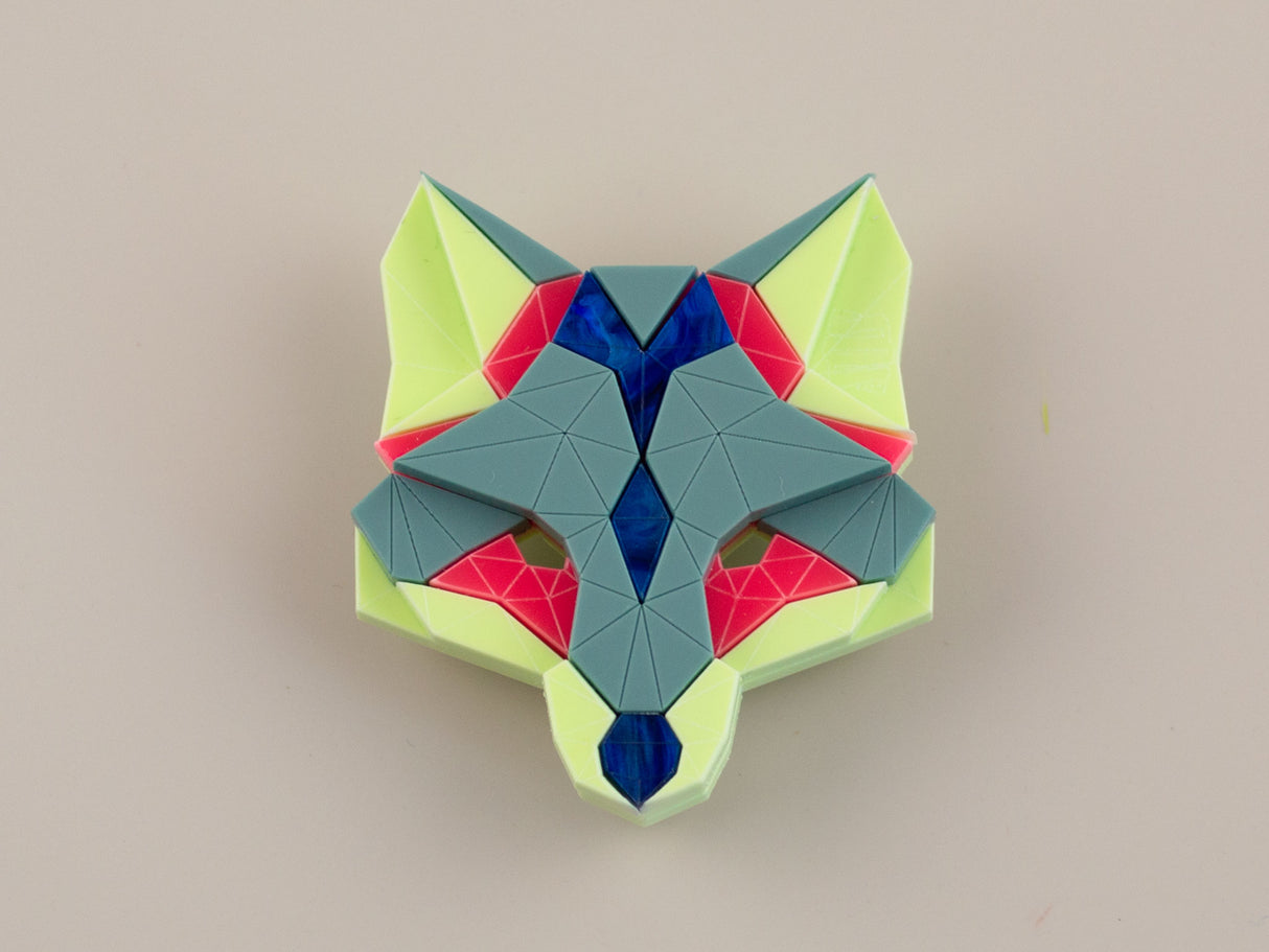 Fox Head Brooch - Speedway