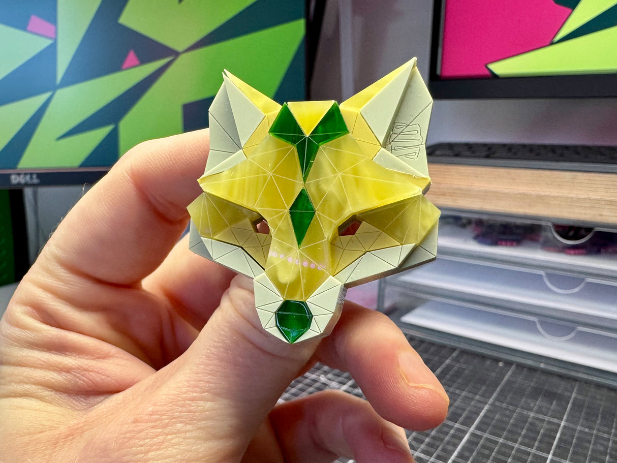 Fox Head Brooch - Springer