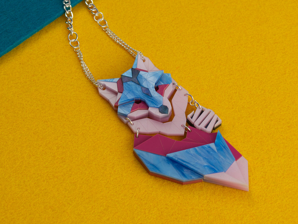 Fox Necklace - Water Lilies