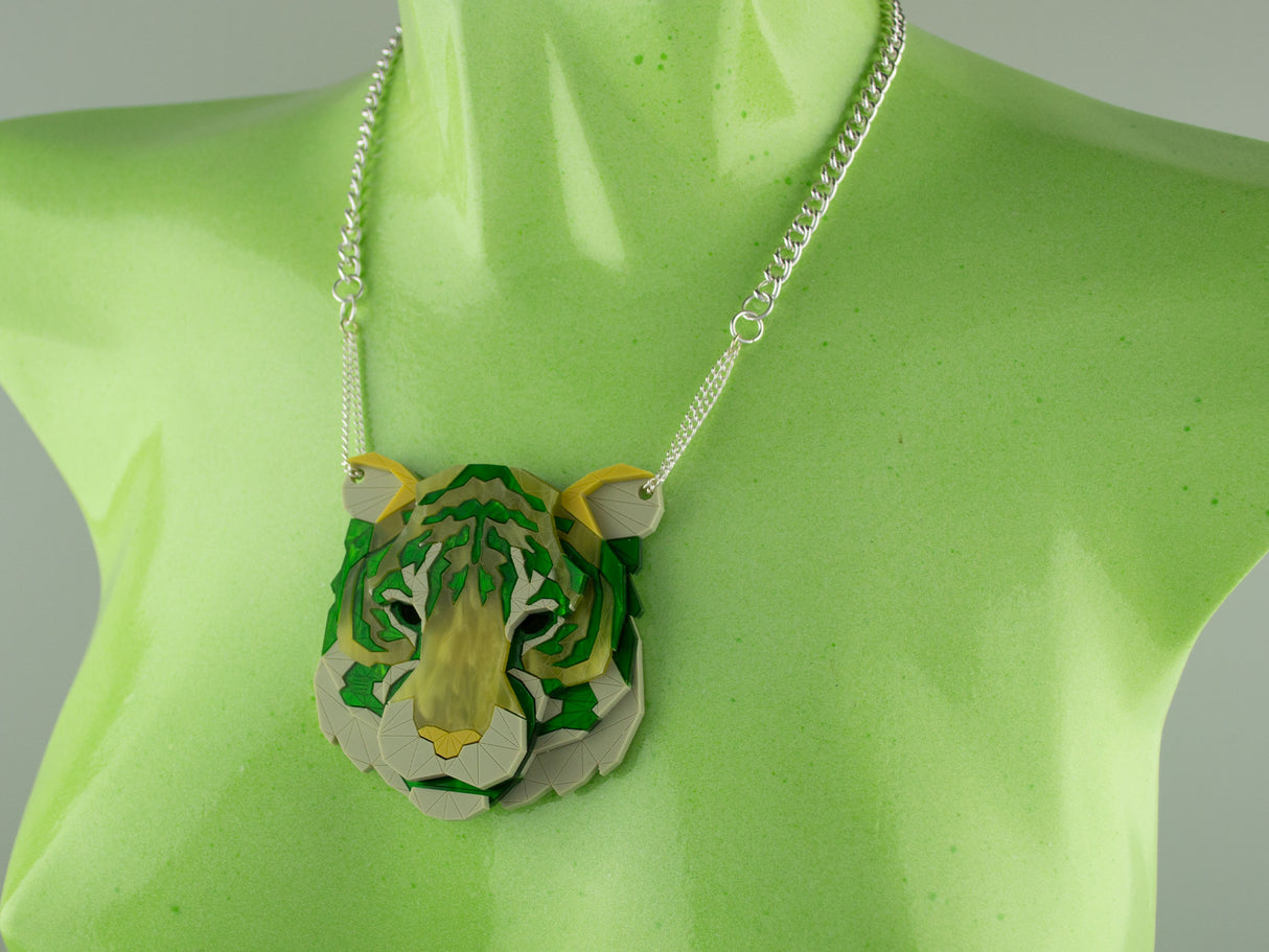 Tiger Head Necklace - Springer