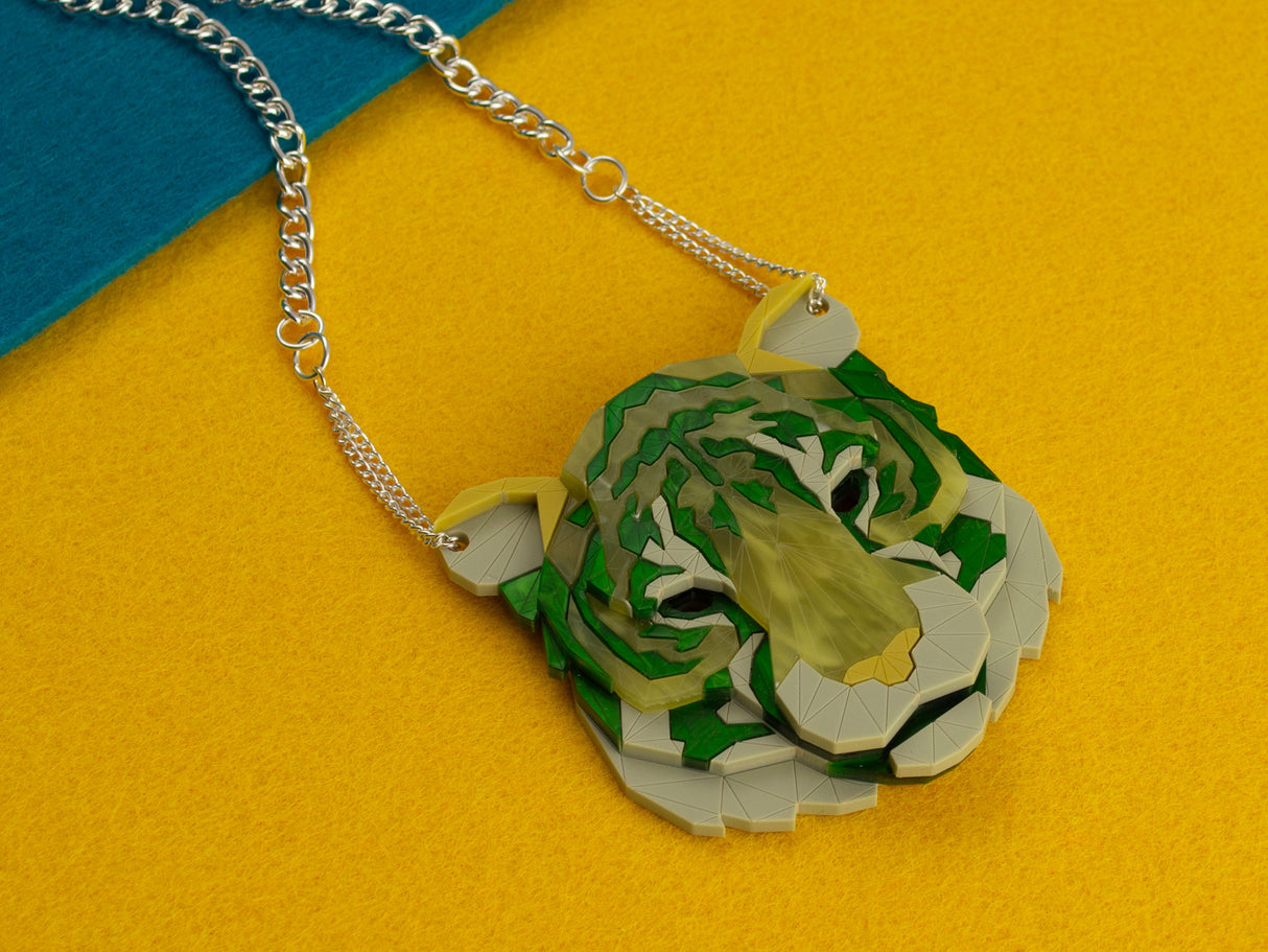 Tiger Head Necklace - Springer
