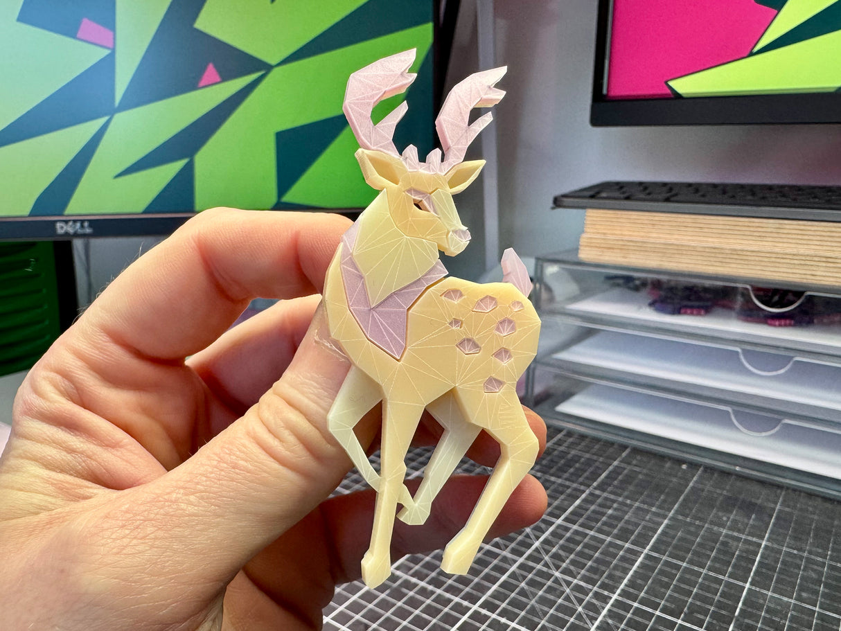 Winter Stag Brooch - Baby