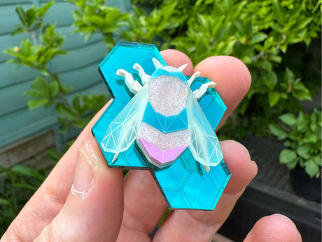 Bumblebee & Hive Brooch - Miami Sound Machine
