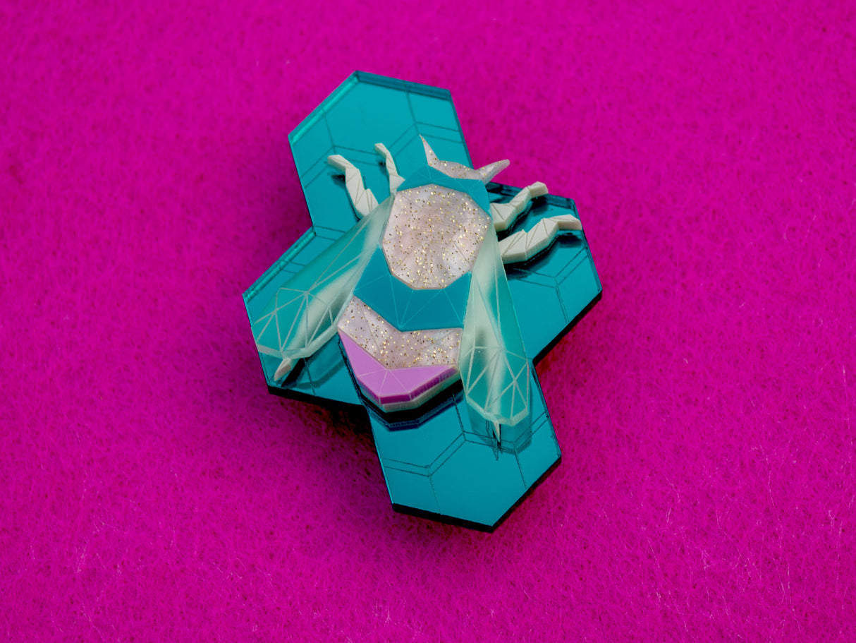 Bumblebee & Hive Brooch - Miami Sound Machine