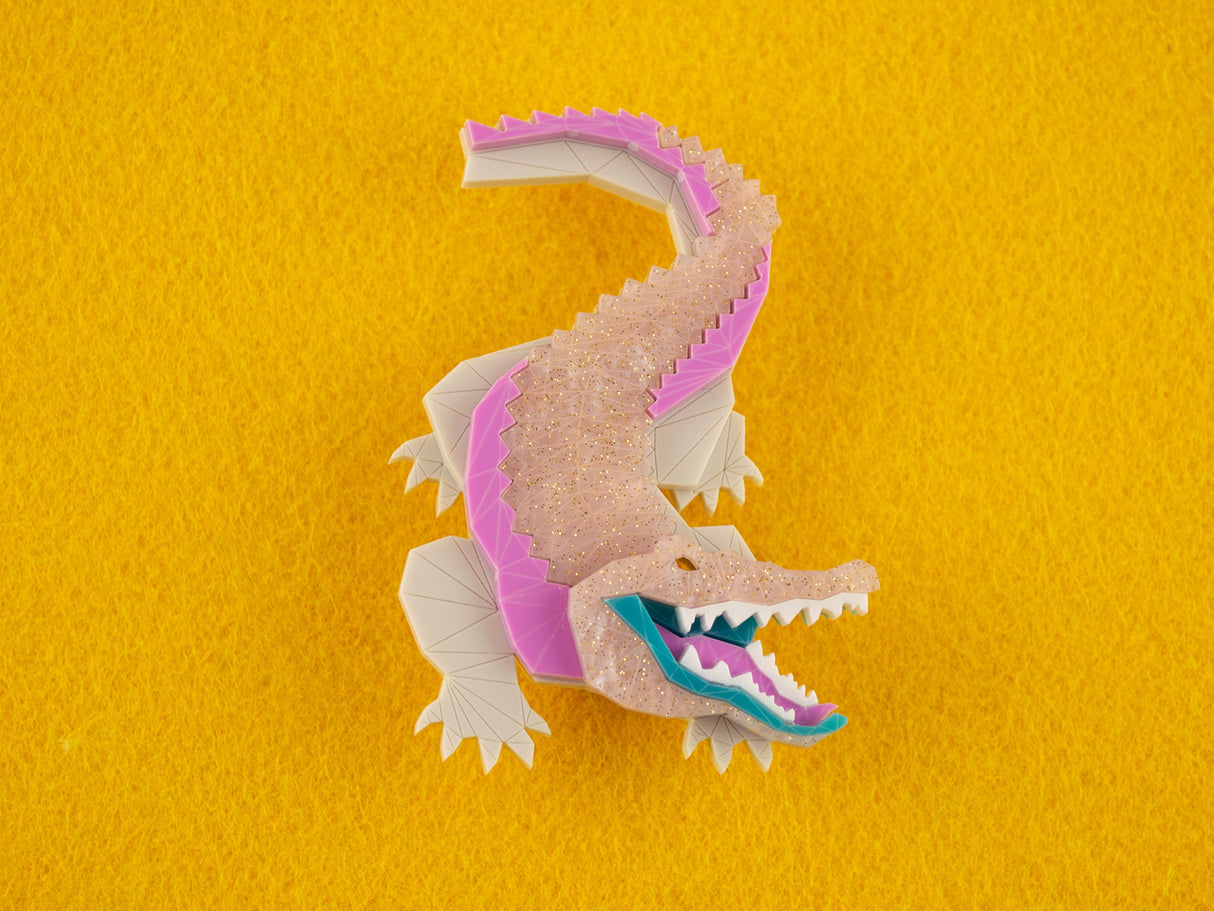 Crocodile Brooch - Miami Sound Machine