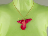 Hummingbird Pendant - Lunar Red