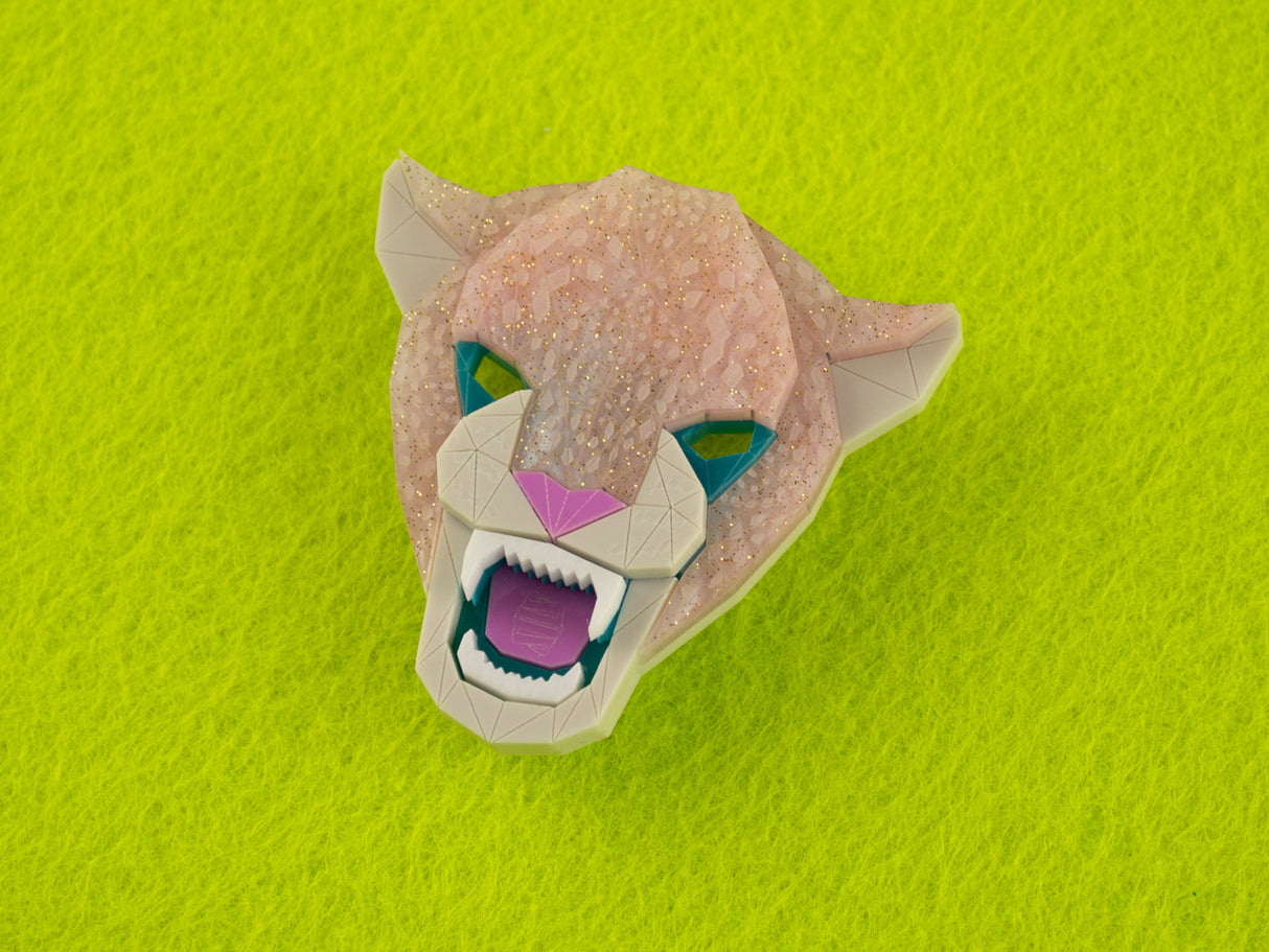Jaguar Head Brooch - Miami Sound Machine