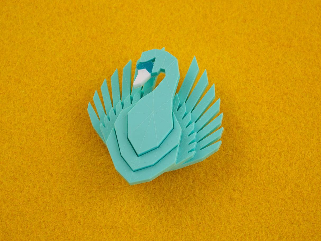 Swan Brooch - Marina