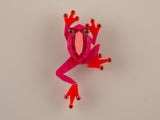 Tree Frog Brooch - Lunar Red