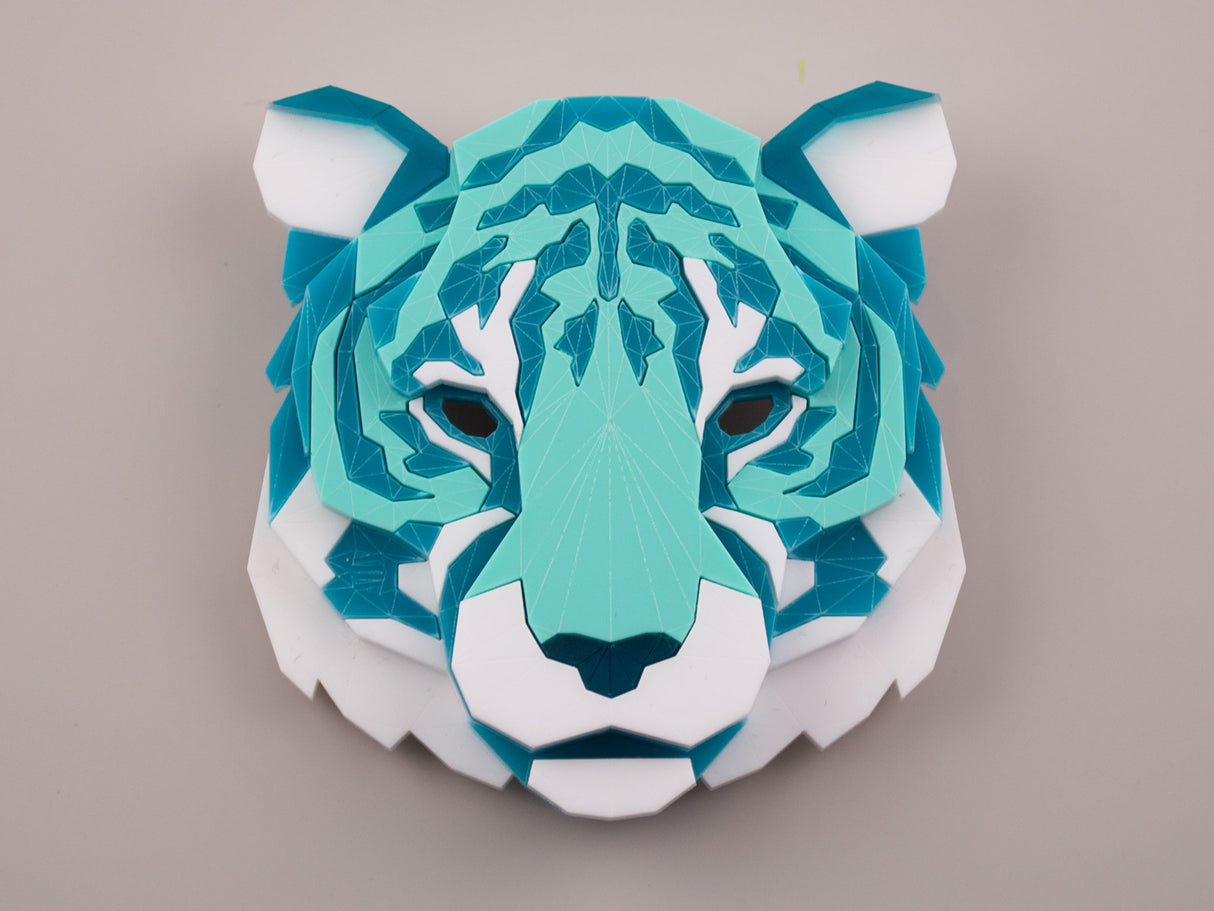 Tiger Head Brooch - Marina