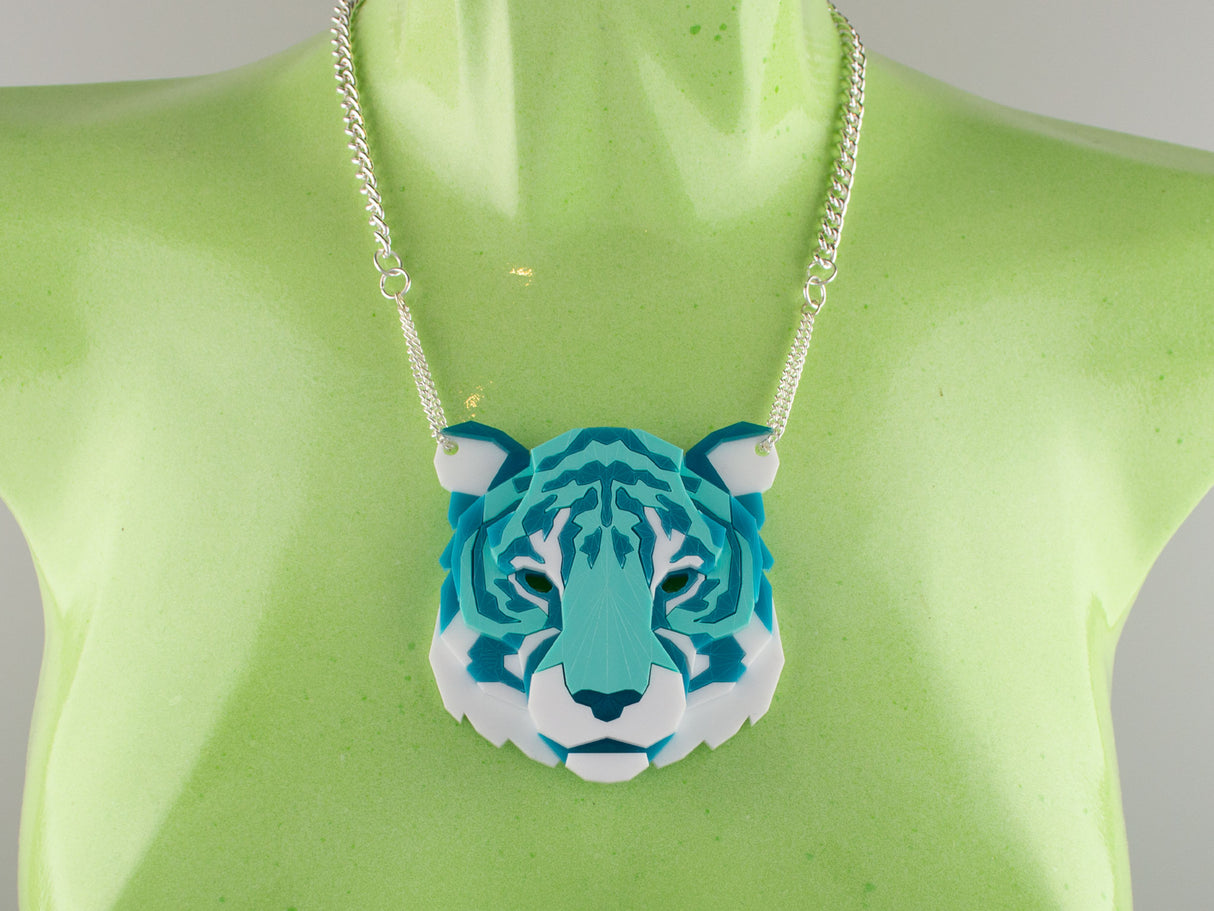 Tiger Head Necklace - Marina
