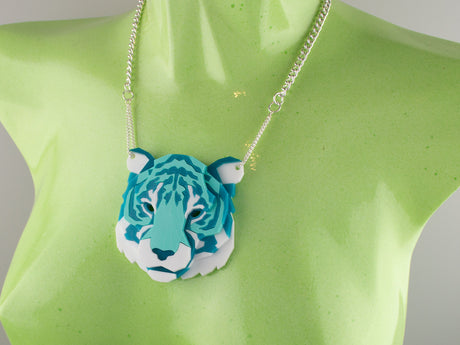 Tiger Head Necklace - Marina
