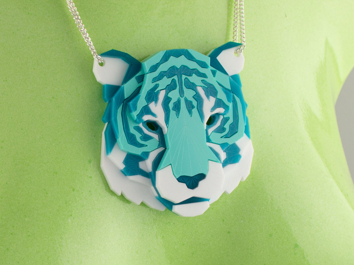 Tiger Head Necklace - Marina