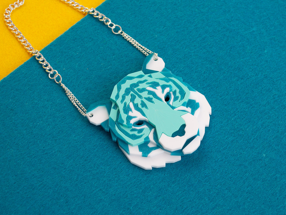 Tiger Head Necklace - Marina