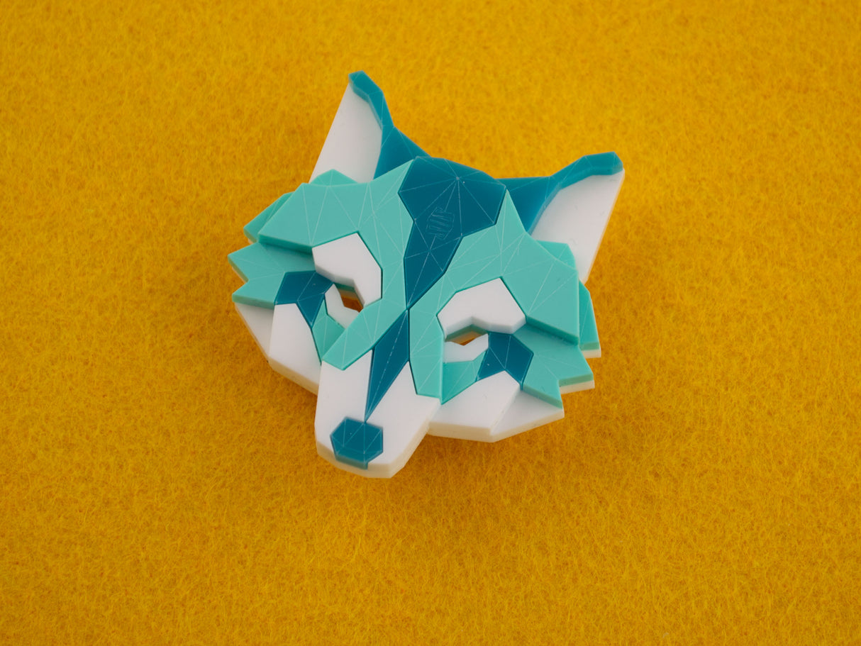 Wolf Head Brooch - Marina