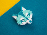 Wolf Head Brooch - Marina