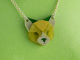 Black Cat Head Necklace - Springer