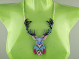 Emperor Stag Necklace - Water Lilies