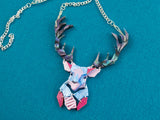 Emperor Stag Necklace - Water Lilies