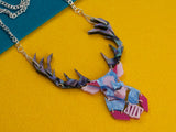 Emperor Stag Necklace - Water Lilies
