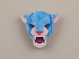 Jaguar Head Brooch - Water Lilies