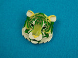 Tiger Head Brooch - Springer