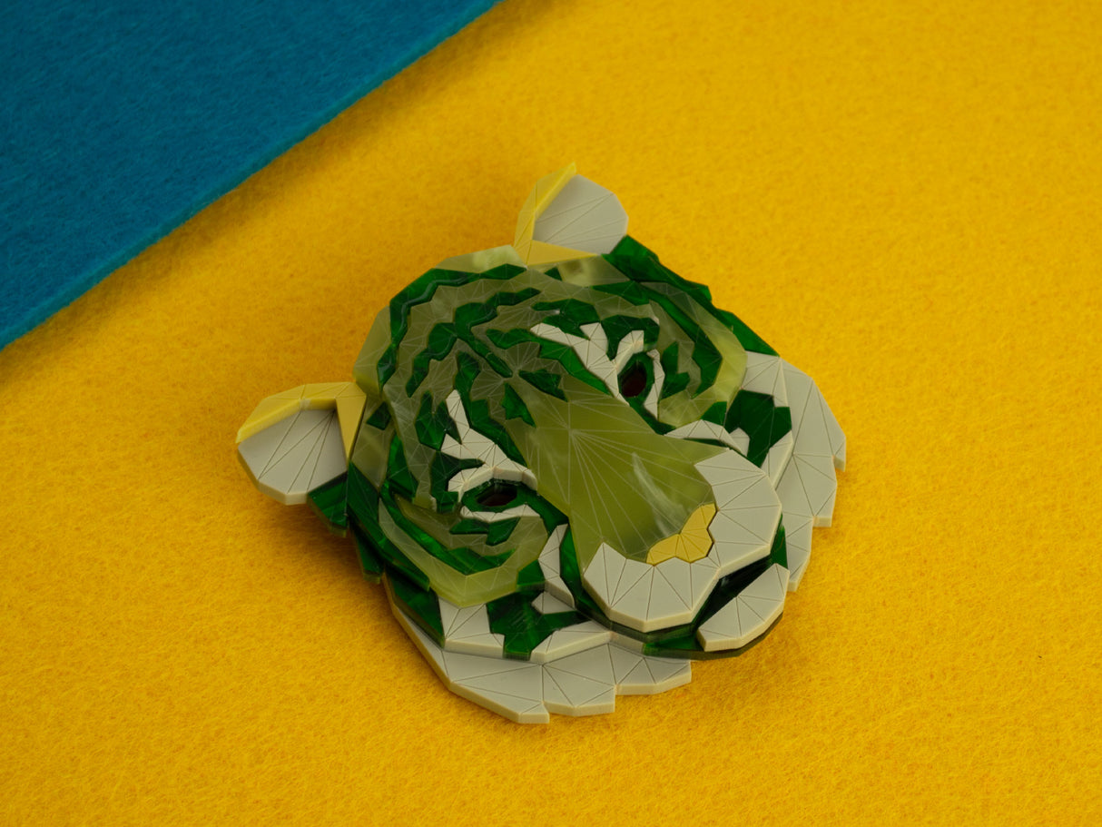 Tiger Head Brooch - Springer