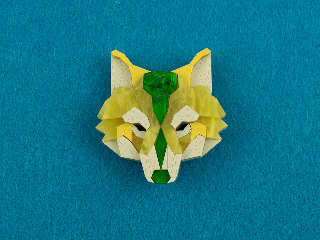 Wolf Head Brooch - Springer